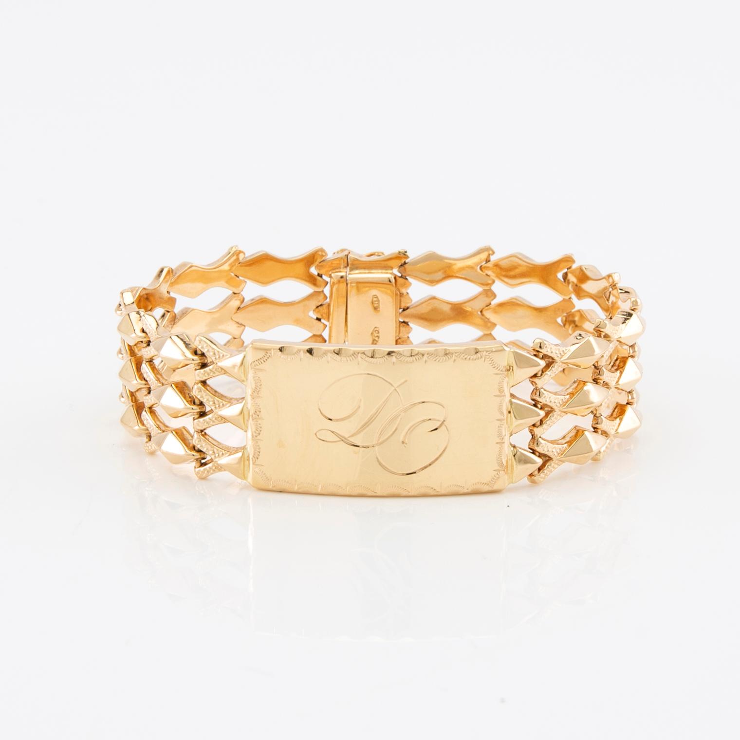 Bracelet 18K gold, Vicenza Italy.