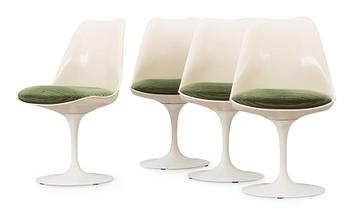 Eero Saarinen, A set of four Eero Saarinen 'Tulip' chairs, Knoll International, USA.