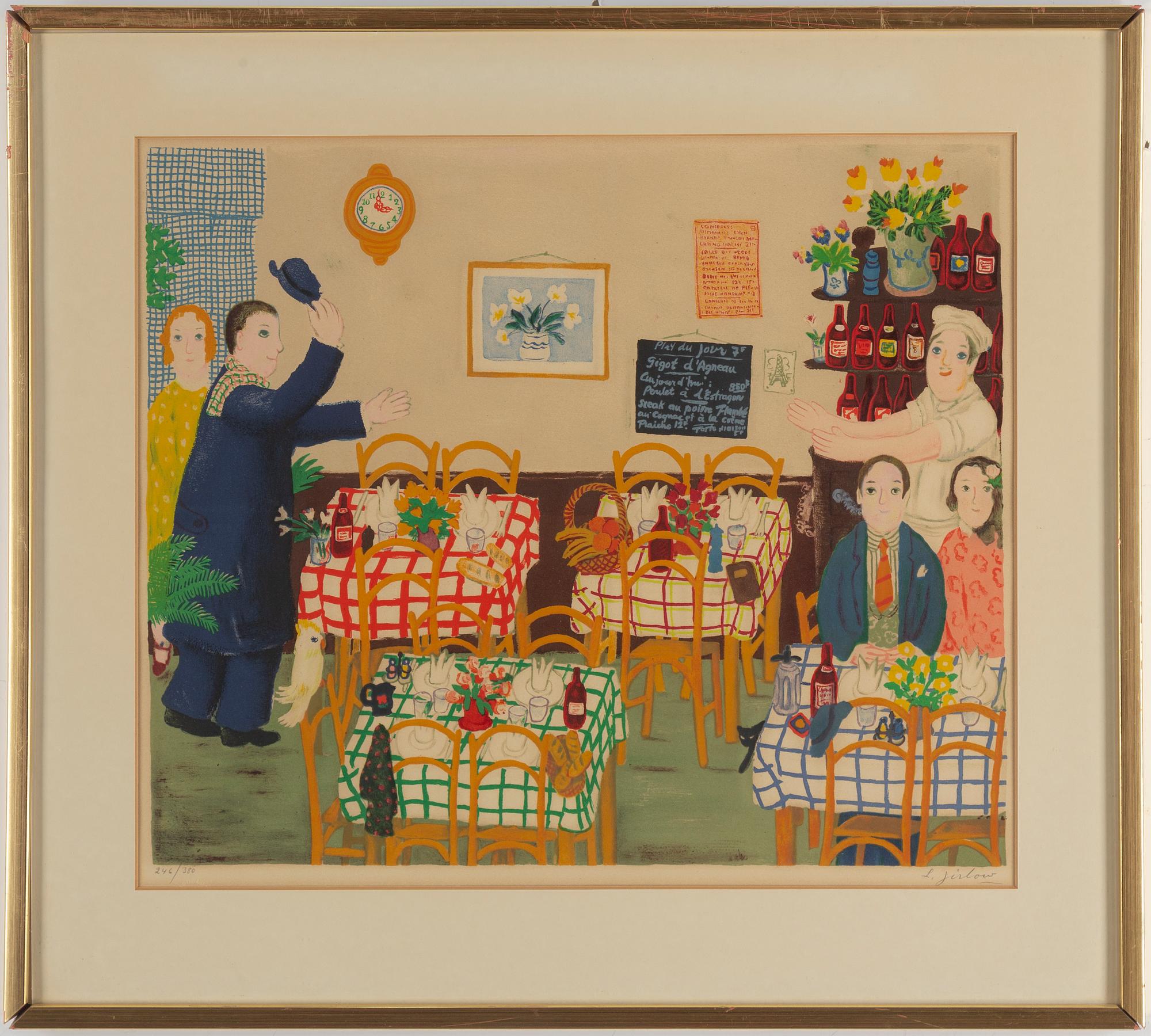 LENNART JIRLOW, lithograph in colours, 1975, signed 246/380.