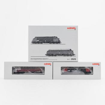 Märklin, a locomotive set, model no 37670, gauge H0, in boxes.