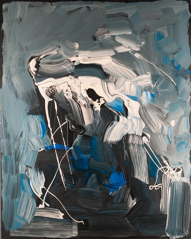 LIIS KOGER, akryl på skiva, a tergo signerad och daterad 2013.