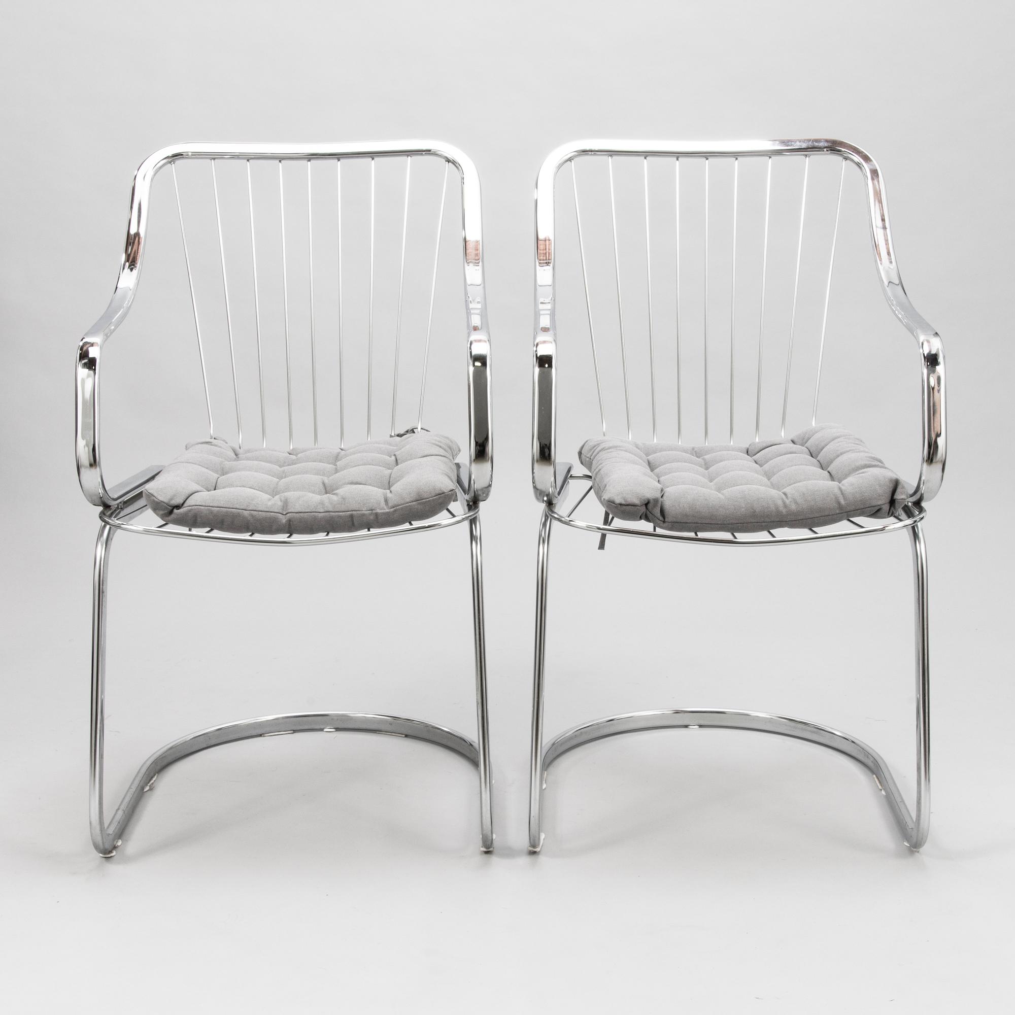 WILLY RIZZO, 4 chairs for Cidue, Italy.