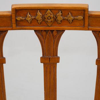 Four late Gustavian chairs by Johan Hammarström (Stockholm, Sweden, 1794-1812/19).
