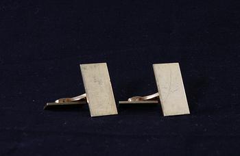 MANSCHETTKNAPPAR, 18 K, Wiwen Nilsson, 1972.
