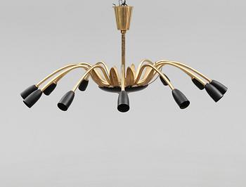 TAKLAMPA, 1900-talets andra hälft, höjd 27 cm.