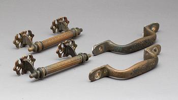 HANDTAG, 2 par, omkring 1900.