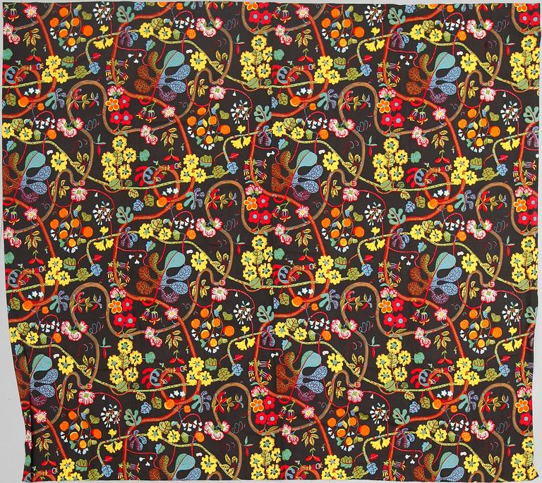 GARDINLÄNGDER, 2 st, linne, "Baranquilla", Josef Frank.