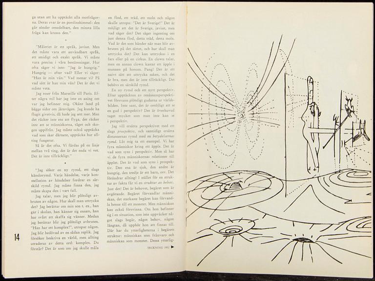 Salamander, swedish avantgarde art magazine, no I-II (complete), Malmö 1955-56.