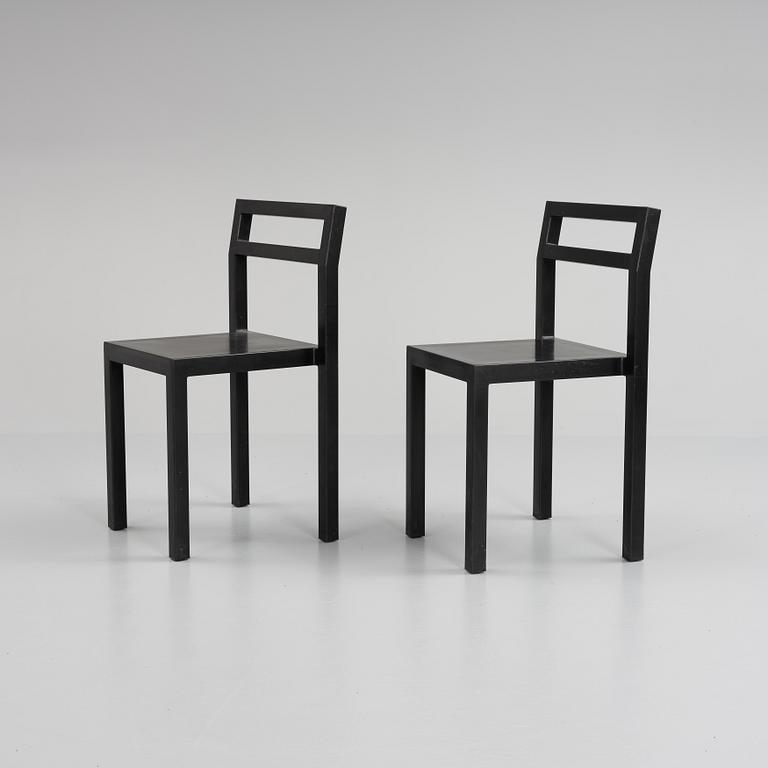 Boris Berlin/Poul Christiansen, stolar,  6 stycken, "Non", Komplot design, Källemo, 2000-tal.
