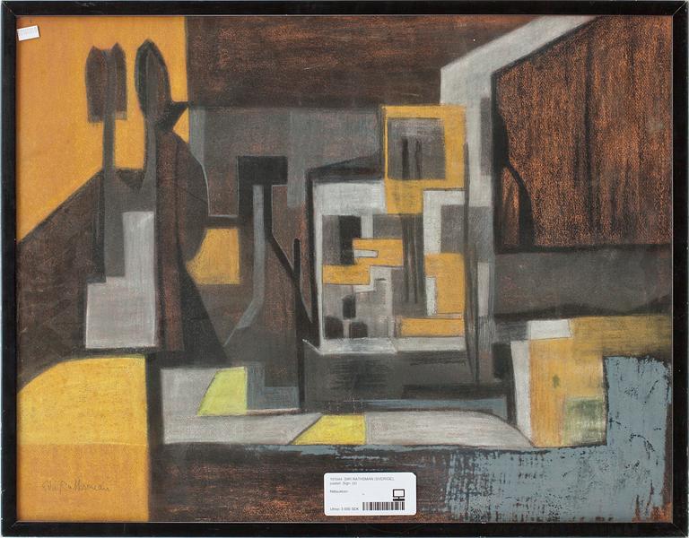 SIRI RATHSMAN, pastell. Sign.