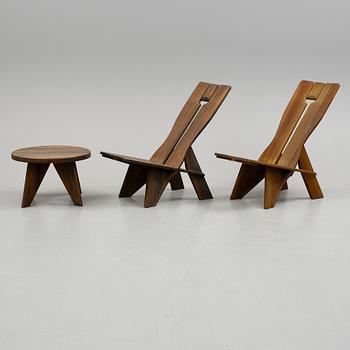 TRÄDGÅRDSGRUPP, 3 delar, 1900-talets senare hälft.