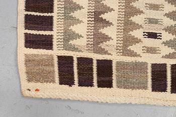 Barbro Nilsson, a carpet, "Salerno grå", ("Kristianstad"), flat weave, ca 322,5 x 205,5 cm, signed AB MMF BN.