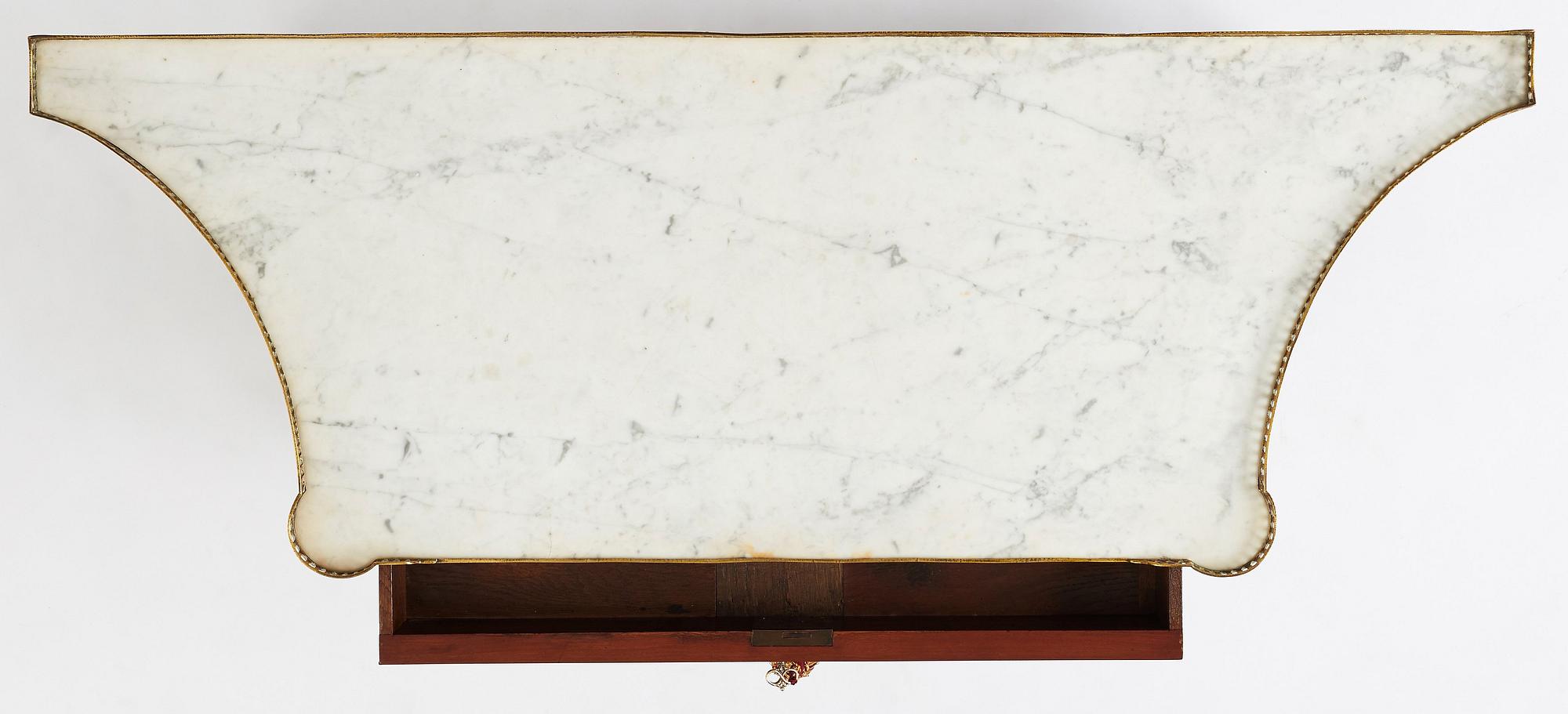 A Louis XVI console desserte by F. Schey (master in Paris 1777), late 18th century.