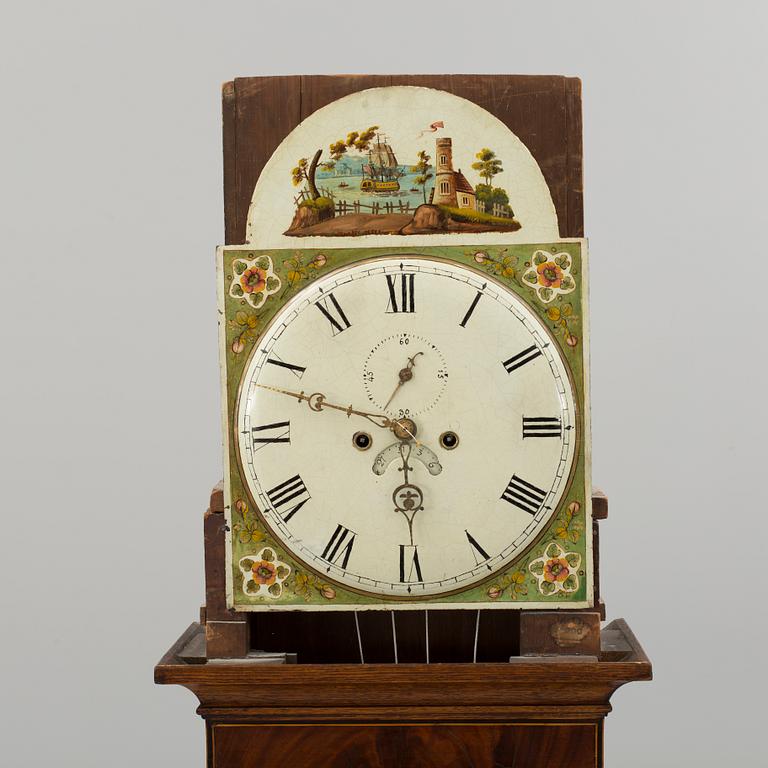 A 19th century English grandfather clock.