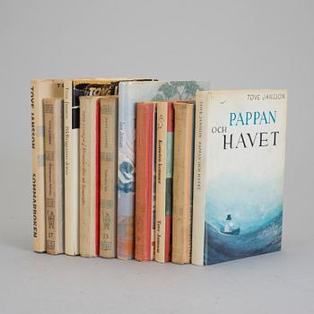 PARTI BARNBÖCKER, 10 st, Tove Jansson, bland annat "Pappan och Havet". 1949-1991.