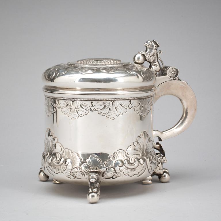 STOP, silver. Barockstil, svenska importstämplar. Ca 990g.