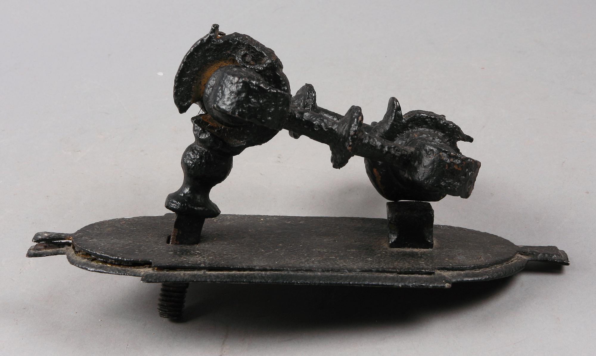 DÖRRKLÄPP, smidesjärn, allmoge, trol Hälsingland och 1800-tal.