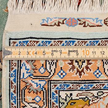 Matta, silke och metall Kayseri, Anatolien, ca 184 x 132 cm.