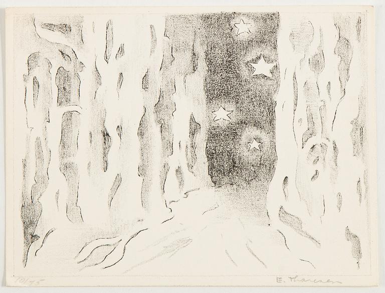 Elsa Thoresen, 2 lithographs, signed and one numbered 10/75.