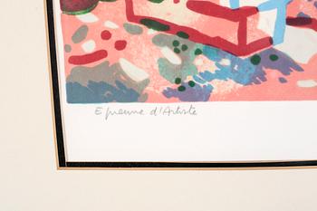 GUY CHARON, färglitografi, signerad, epreuve d'artiste.