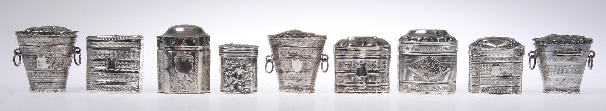 PARTI SILVER, 16 delar, bl a England, 1900-tal. Tot 438 gr.