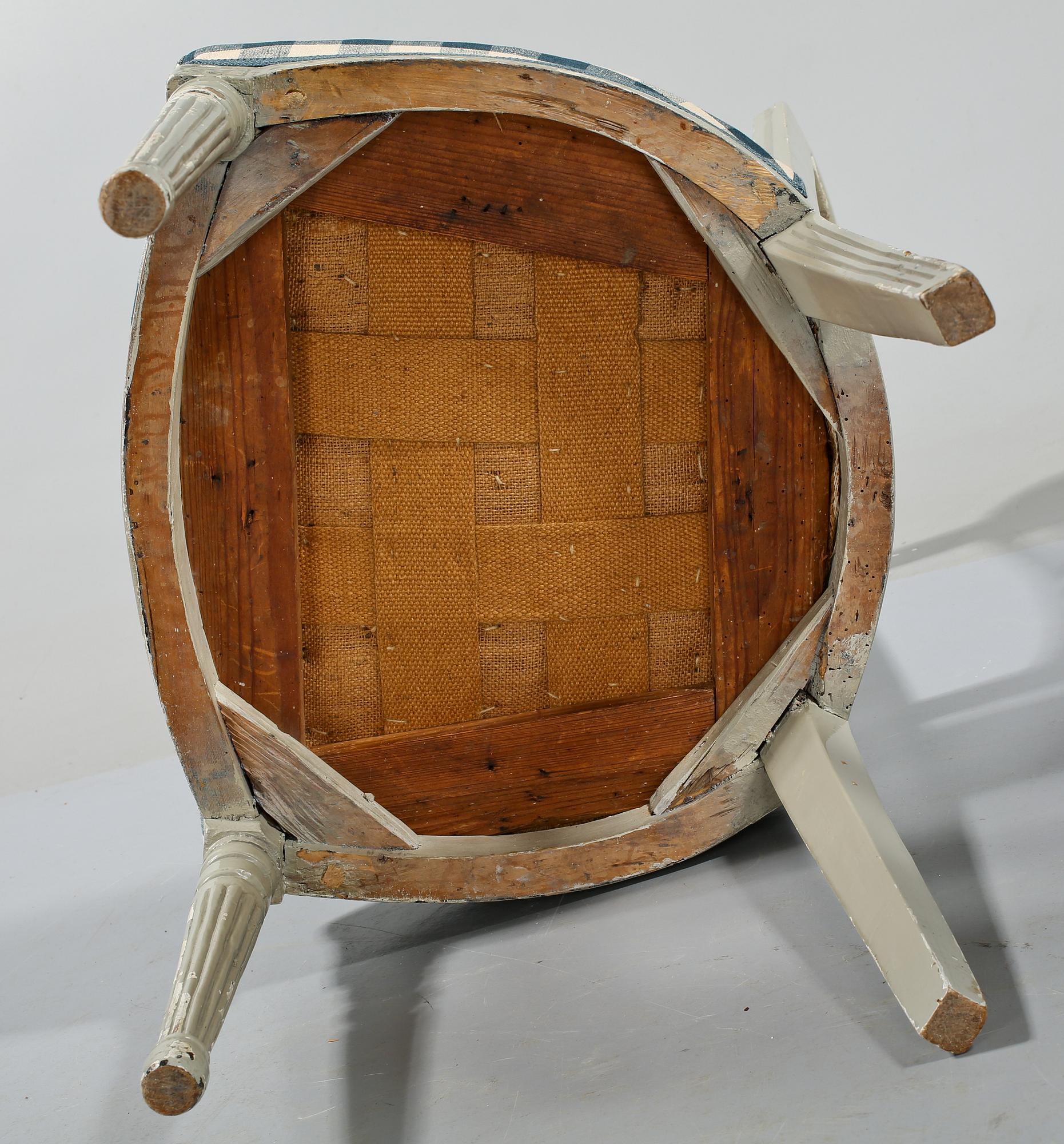STOLAR, 6 st, sengustavianska, Lindome, omkring år 1800.