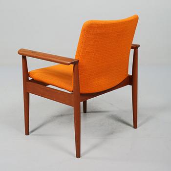 KARMSTOL, "Diplomat", Finn Juhl, France & Søn, Danmark, 1900-talets andra hälft.