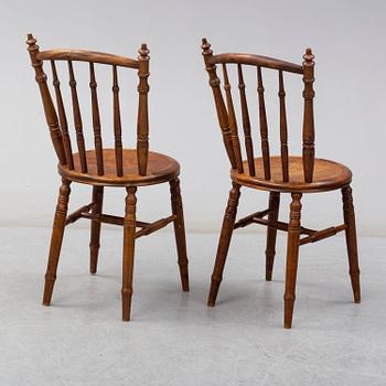 A set of five chairs by Luterma, early 20th century.