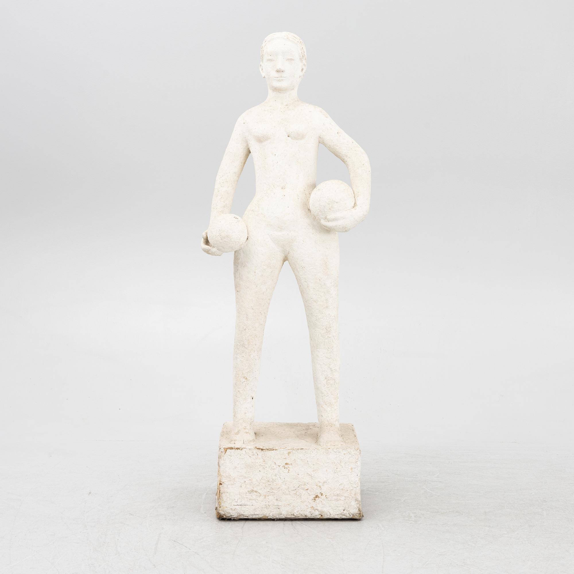 Okänd konstnär, Kvinna med två klot.