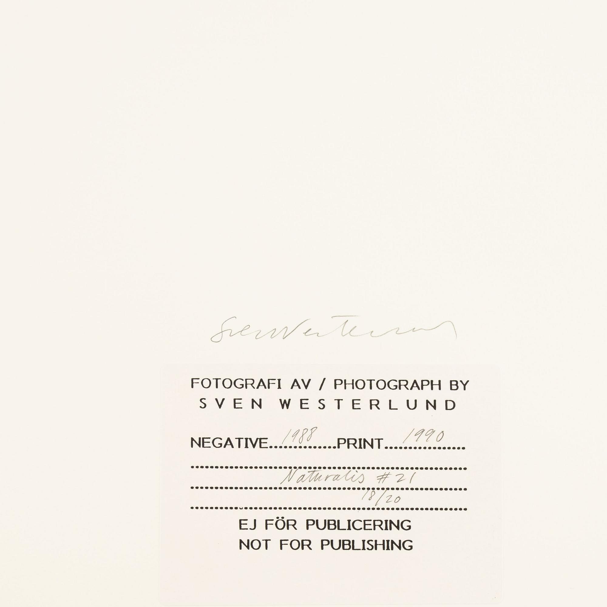 Åke E:son Lindman & Sven Westerlund, portfolio, 2 + 2 photos, signed 18/20.