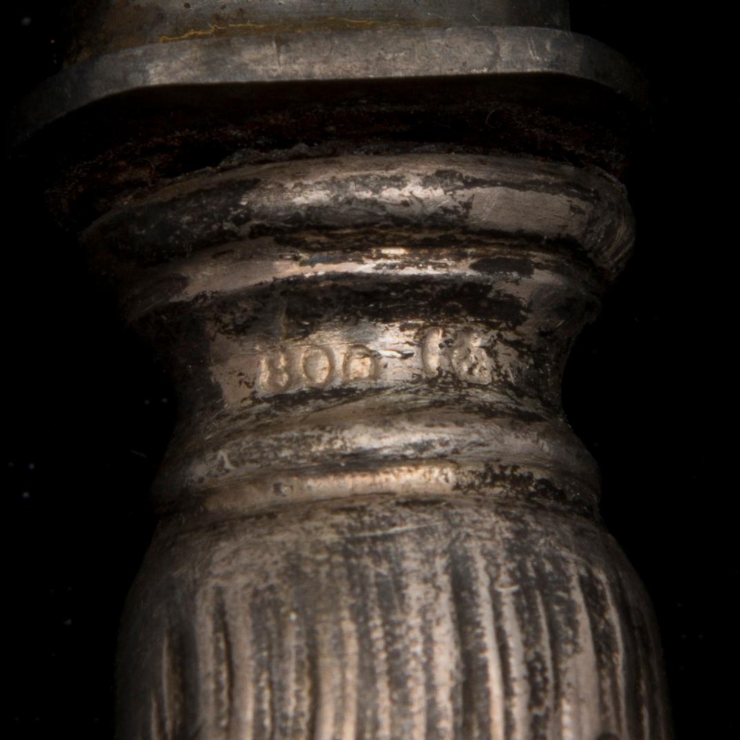 BESTICKUPPSÄTTNING, 94 delar i silver och 8 snarlika försilvrade delar, Tyskland 1900-tal. Silvervikt 3614 g.