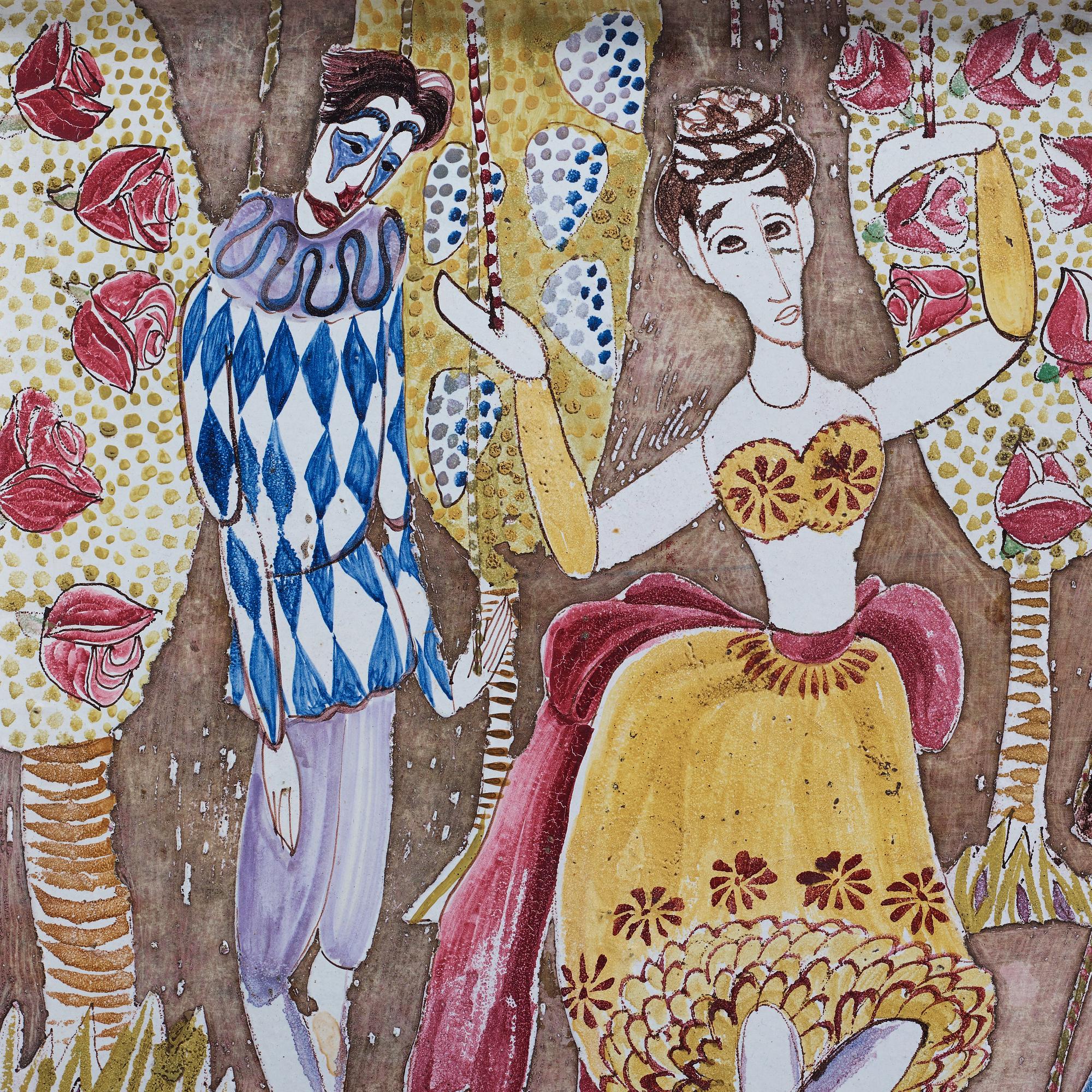 Birger Kaipiainen, tebord, Arabia, 1940-tal.