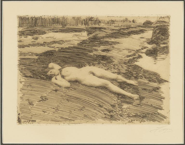 Anders Zorn, "På sanden".