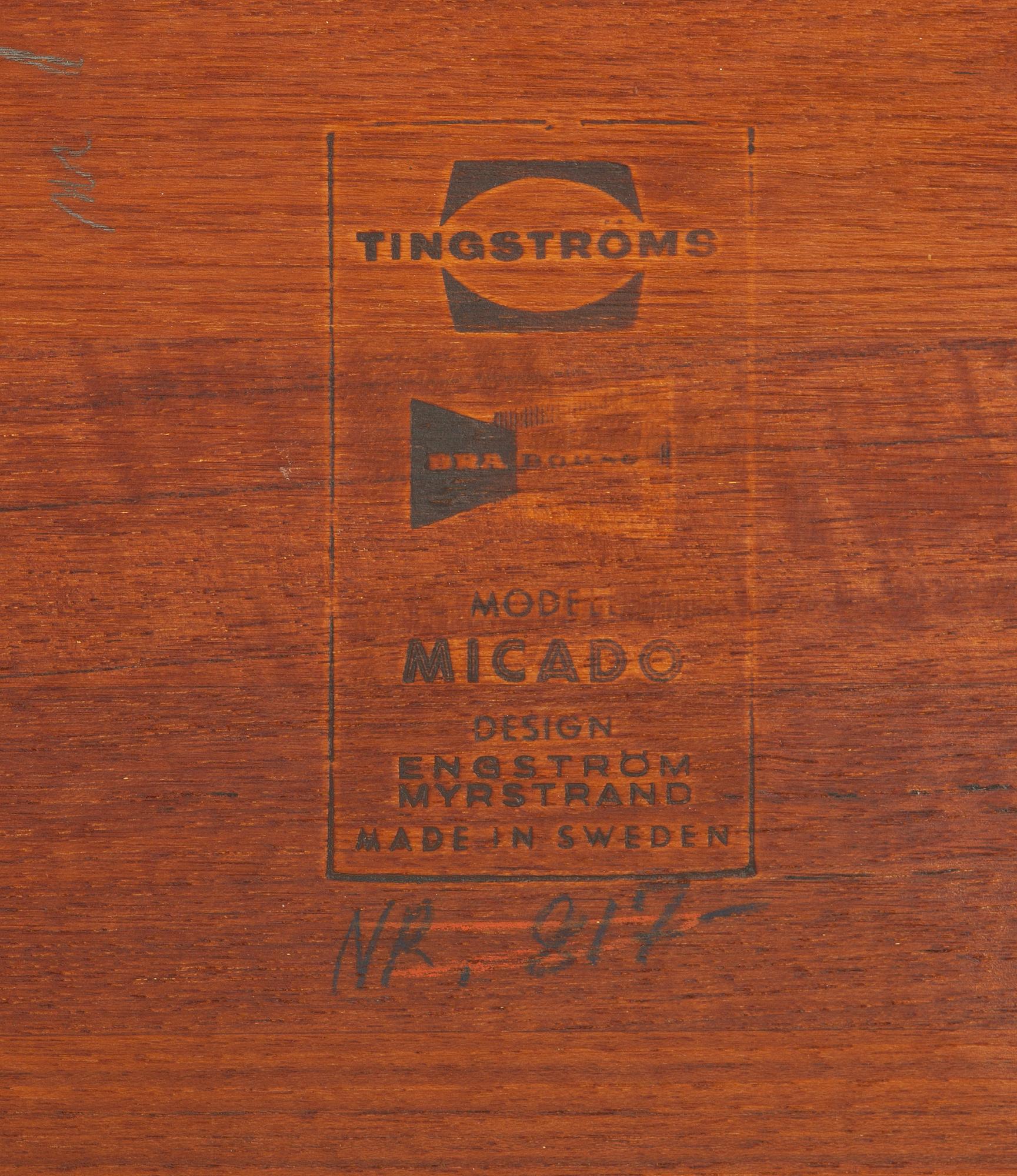 SOFFBORD, "Micado" Bra Bohag, Tingströms. 1950/60-tal.