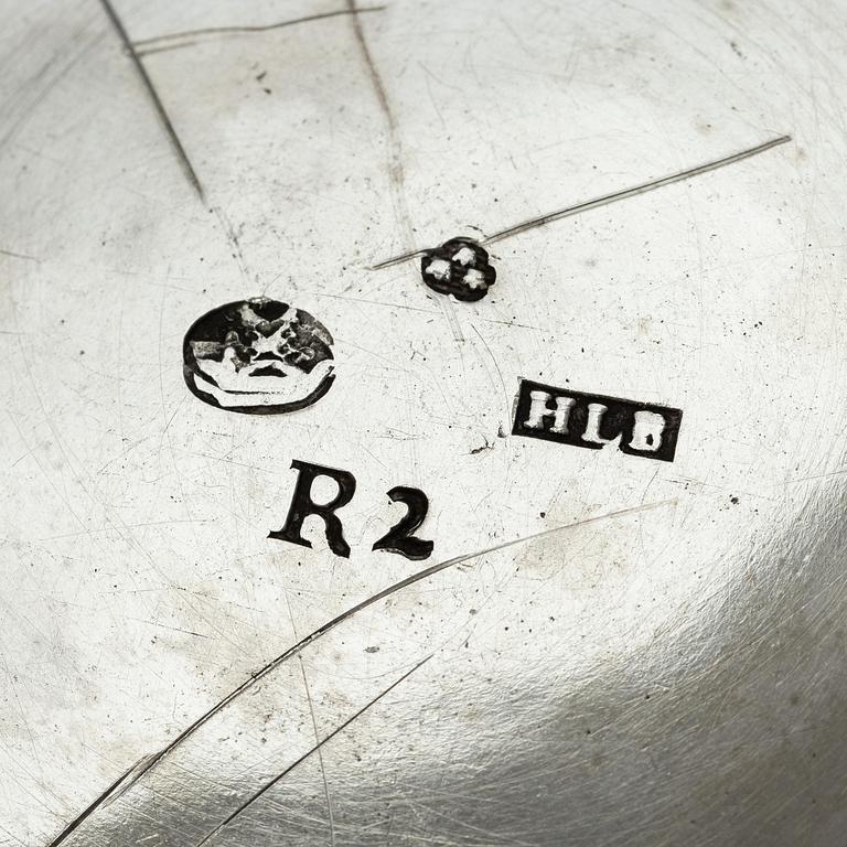 Hans Langberg, bägare, silver, Söderhamn 1799. Sengustaviansk.