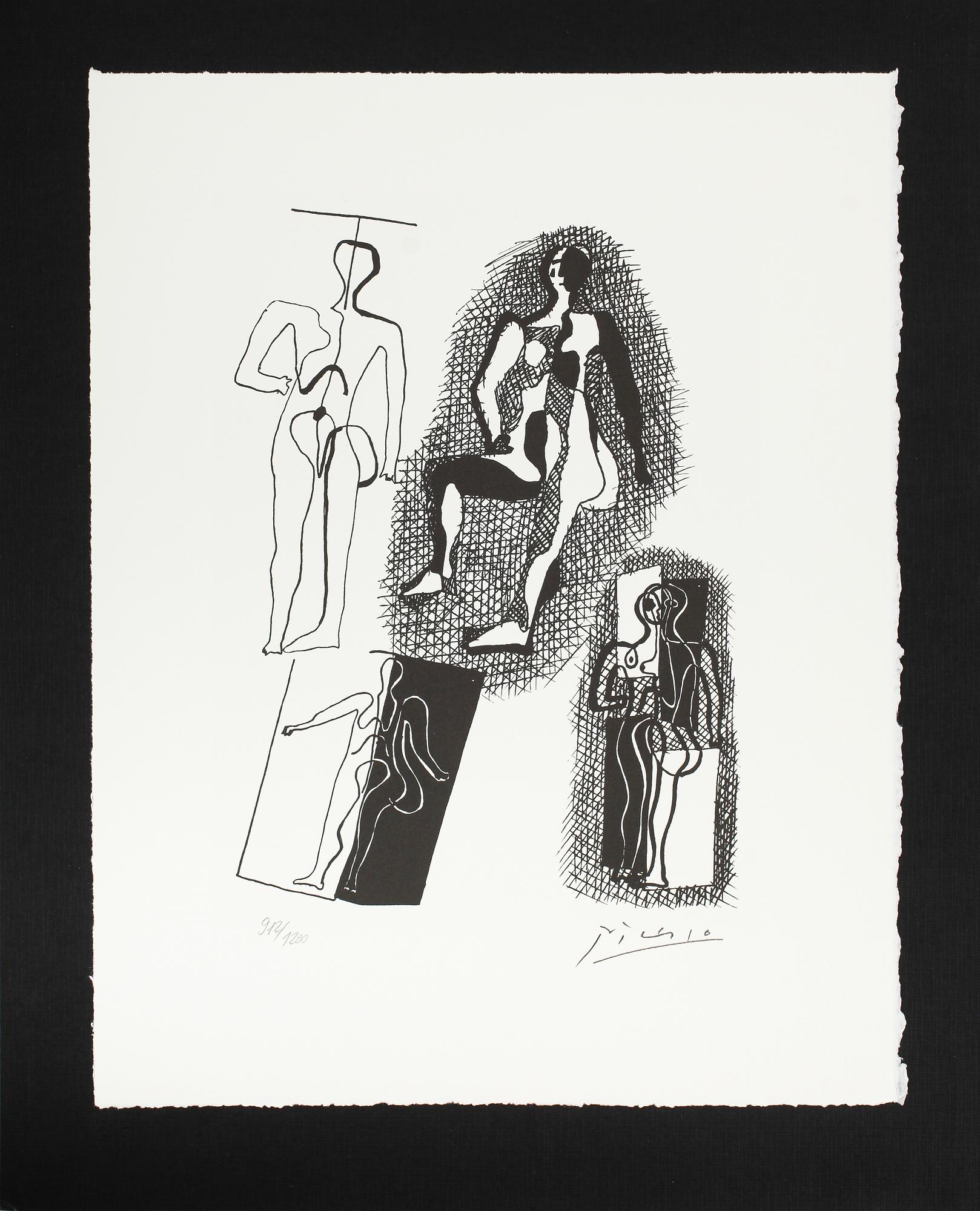PABLO PICASSO, efter, litografi, numrerad 912/1200.