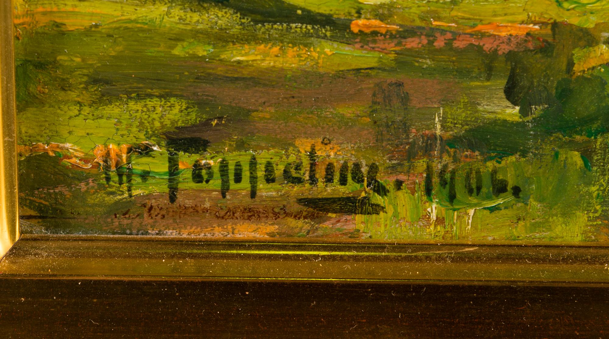 WOLDEMAR TOPPELIUS, oil on panel, signed and dated 1906.