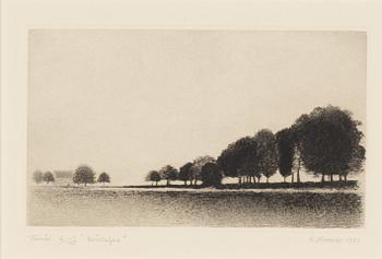 Gunnar Norrman, torrnål, signerad, daterad 1980 och numrerad 16/45.