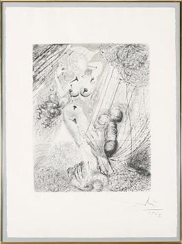 SALVADOR DALÍ, an etching, signed and dated 1963.