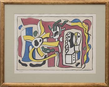 FERNAND LÉGER, färglitografi, signerad i trycket samt numrerad 213/300.