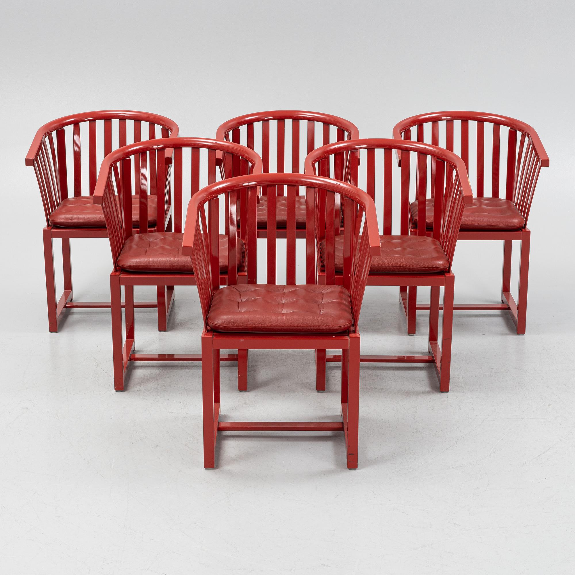 Åke Axelsson, karmstolar, 6 st "Vaxholmaren", Gärsnäs.