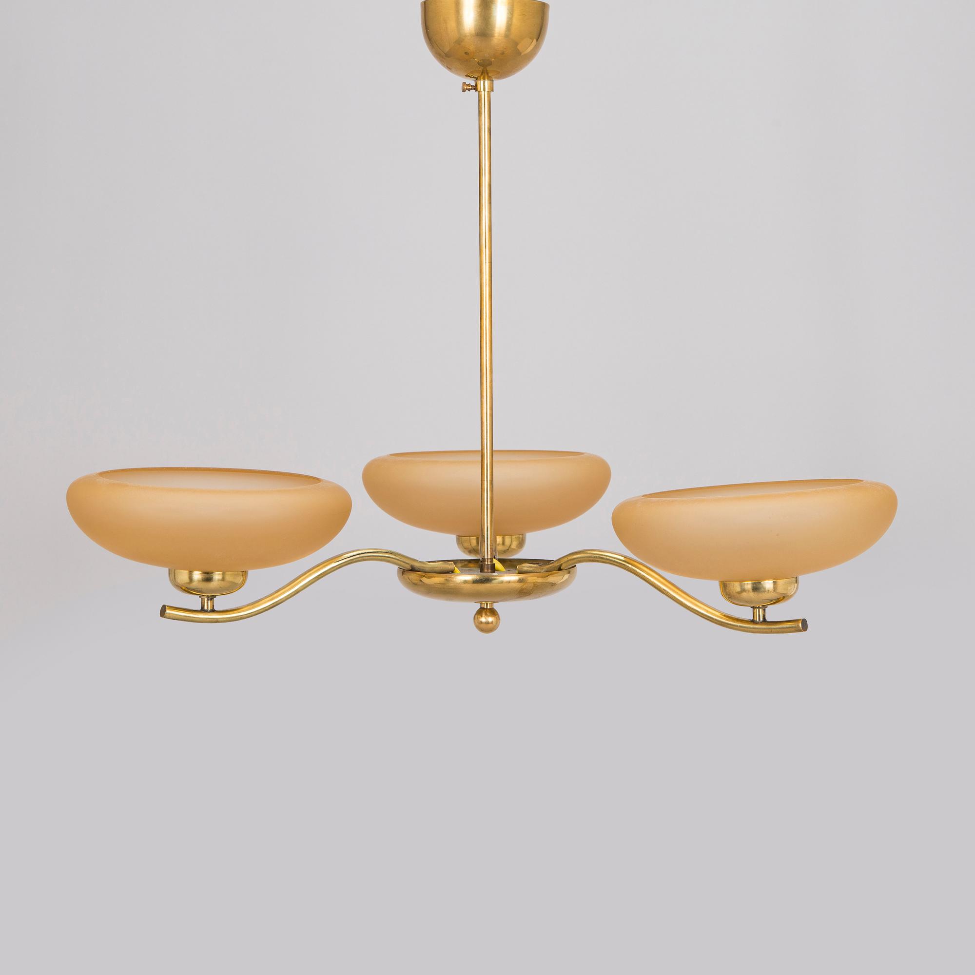 Paavo Tynell, taklampa modell 1445/3 Taito, 1930-tal.