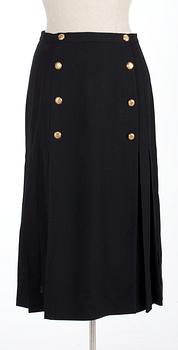 13. A Chanel wool skirt.