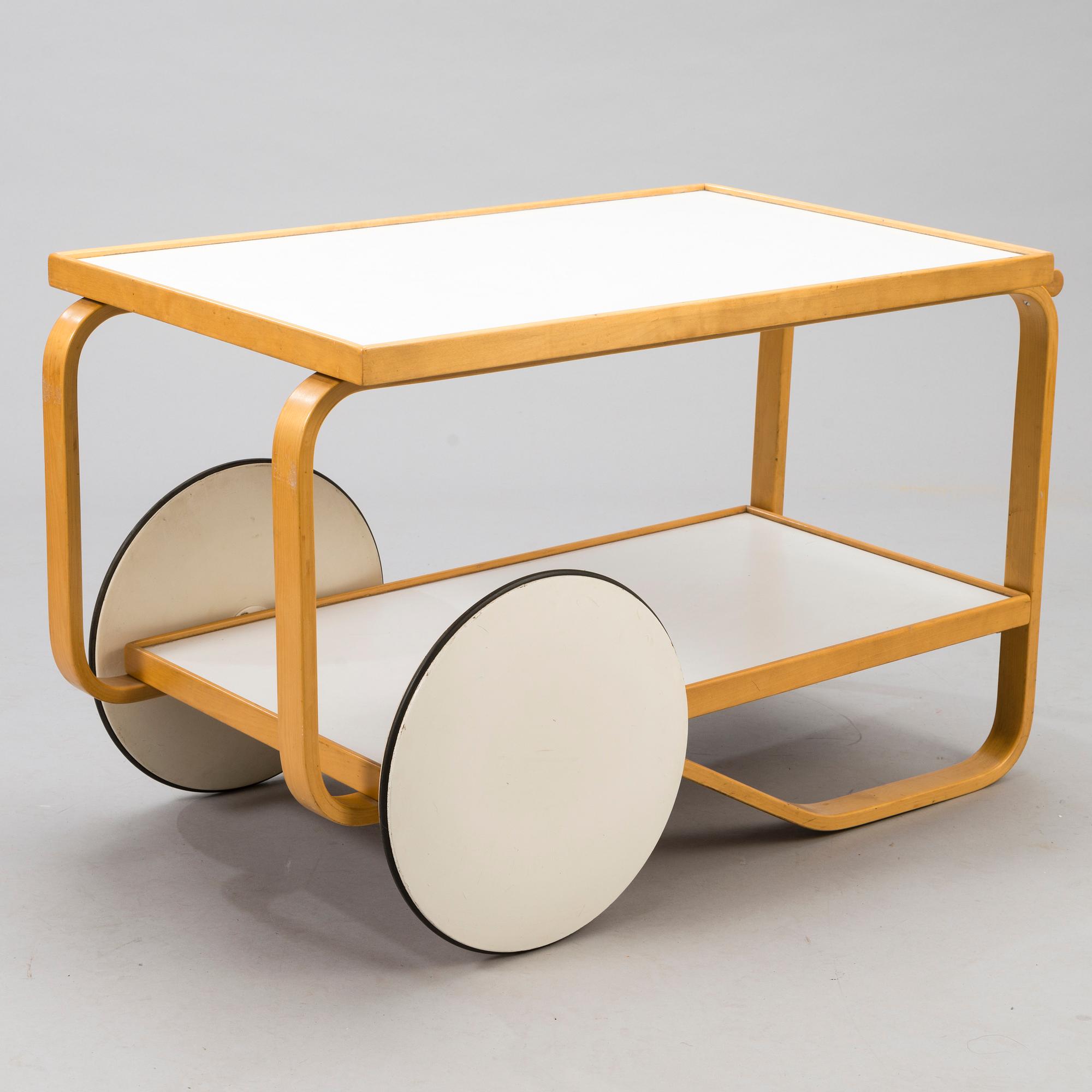 ALVAR AALTO, A mid-20th-century tea trolley 98, for Artek.