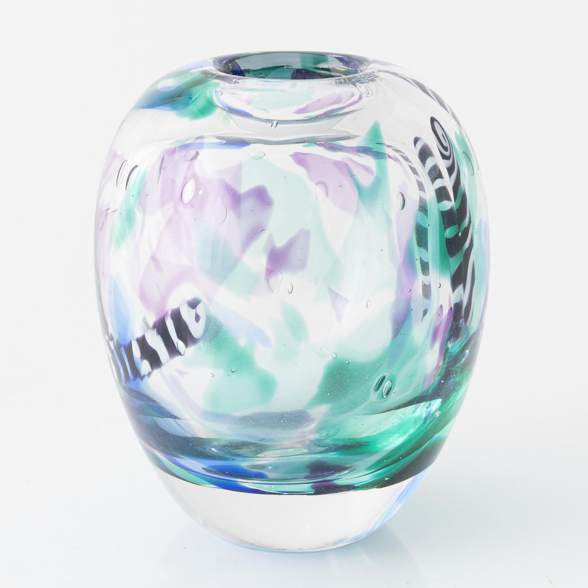 Bertil Vallien, a vase, Kosta Boda Atelier.