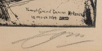 Anders Zorn, a signed etching from 1904.