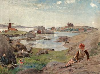 499. Alfred Wahlberg, West coast, summer in Bohuslän, Sweden.