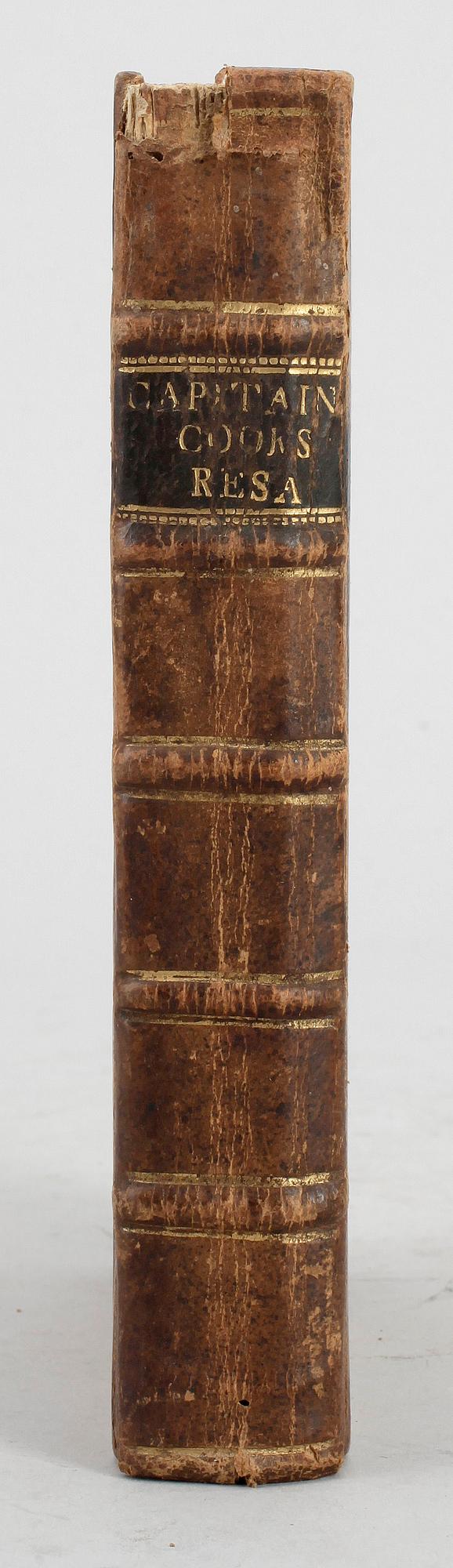 BOK, "Capitain Jacob Cooks andra resa", troligen Uppsala 1783.