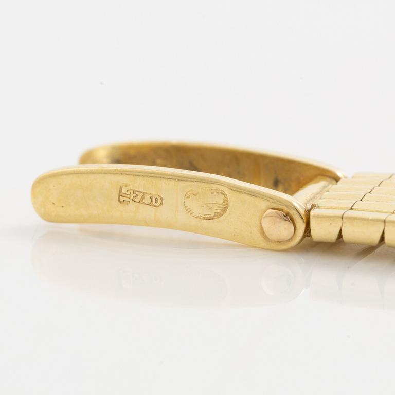 Omega, wristwatch, 18K gold, 17 mm.