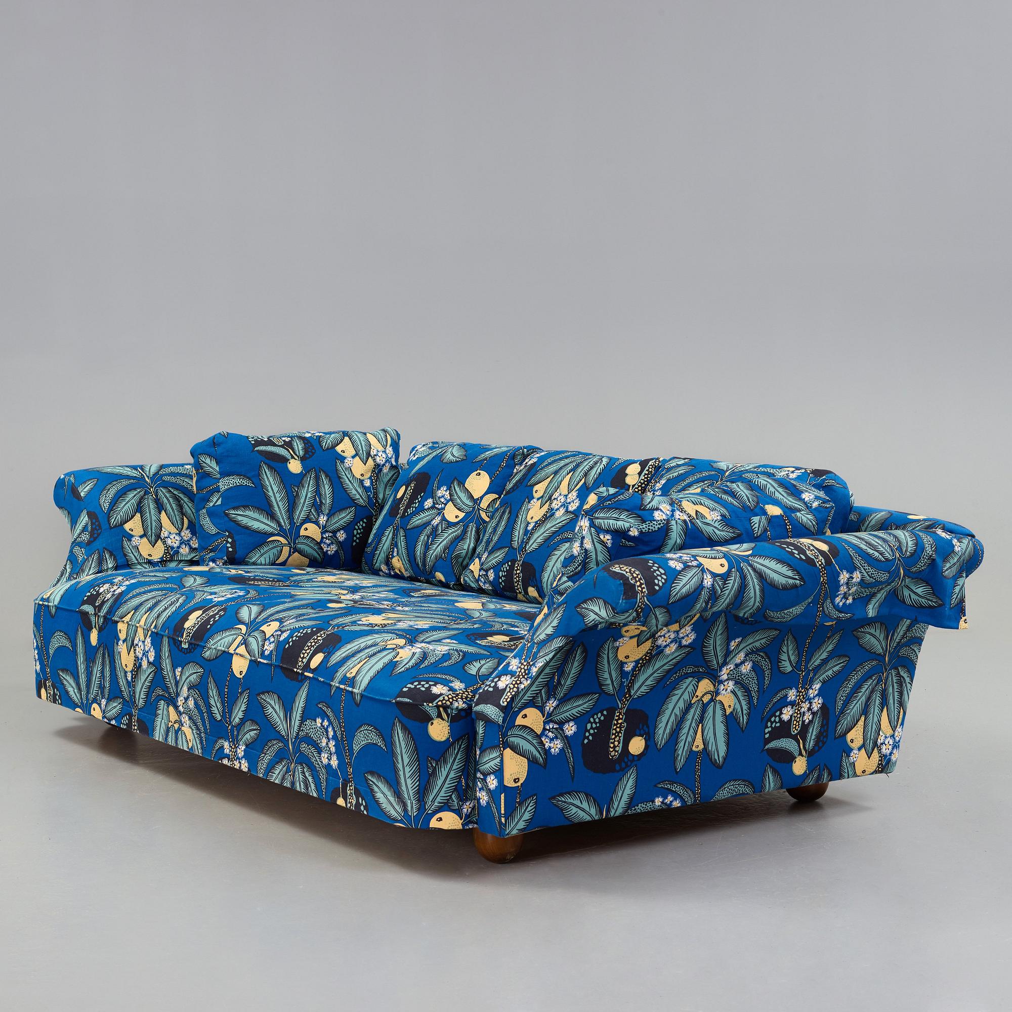 Josef Frank, a 'Liljevalchs' sofa by Svenskt Tenn, Sweden, upholstered in Frank's fabric Notturno.